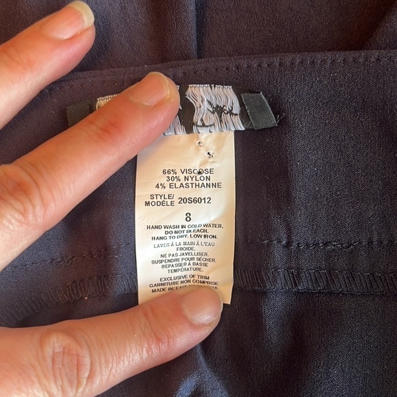 Michael Tyler Navy Blue Pencil Pull On Skirt Size 8 - Picture 7 of 9